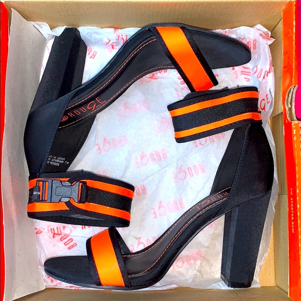 Orange ROUGE heels
